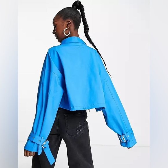 The Couture Club oversized cropped utility jacket - Picture 4 of 7